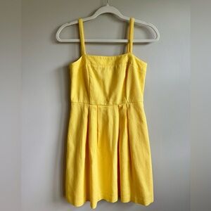LOFT Sunny Yellow Textured Dress